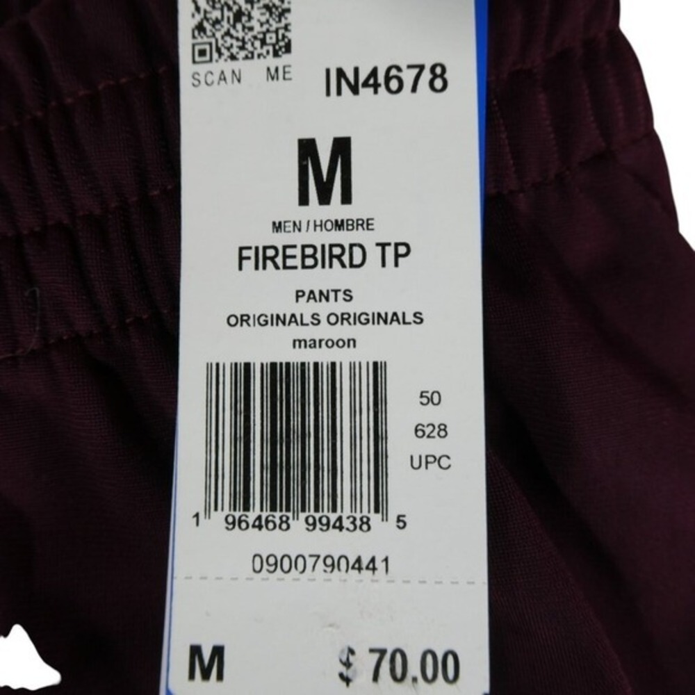 Adidas Unisex Maroon 2 PC Track Set Jacket IN4683 Pants IN4678 Men's M Women's L - Picture 11 of 12